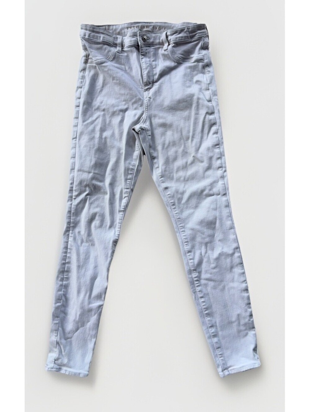 American Eagle Hi-Rise Jegging Next Level Stretch White Jeans Size 16